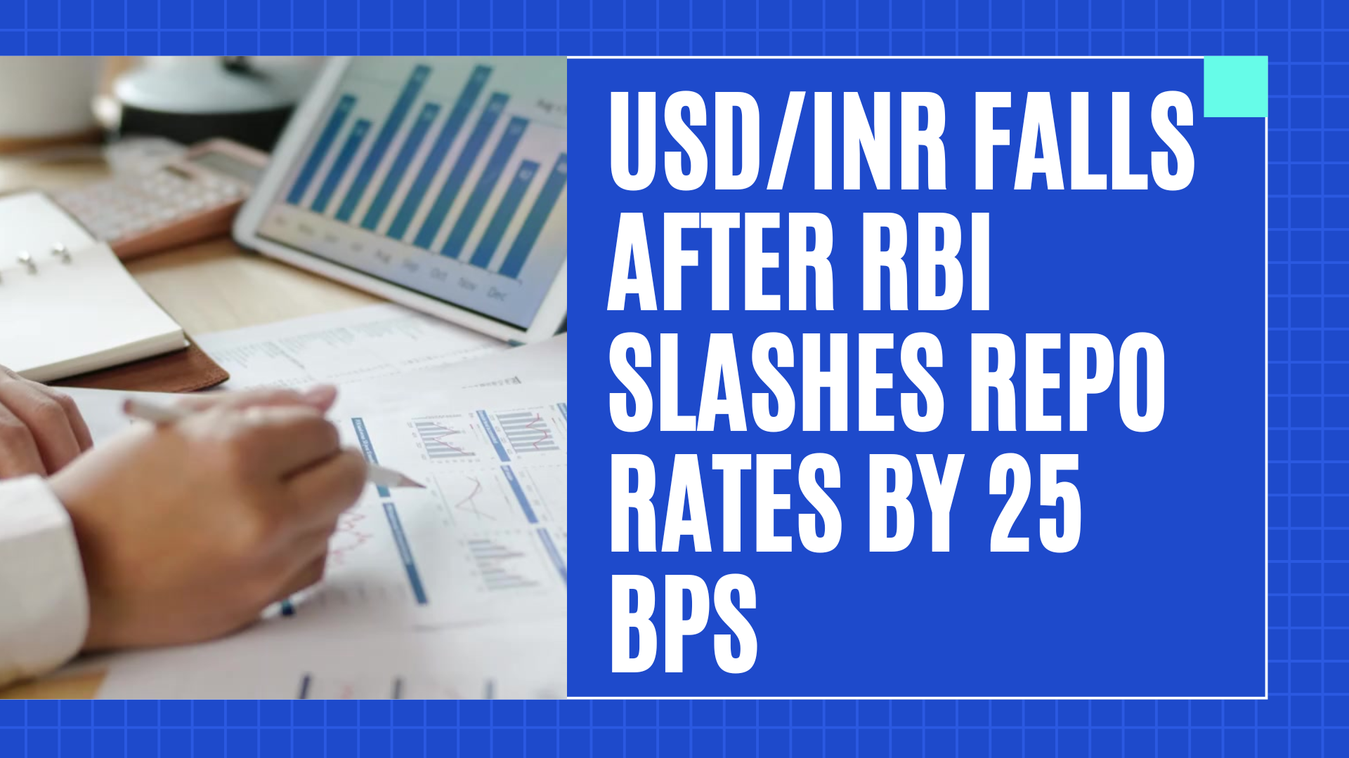 After the RBI cuts repo rates by 25 basis points, the USD/INR declines.