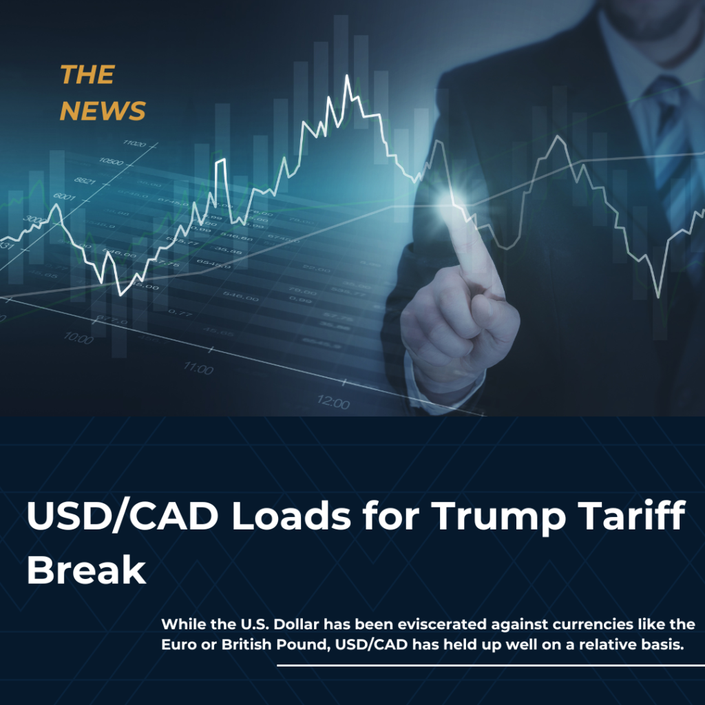 USD/CAD Loads for Trump Tariff Reduction